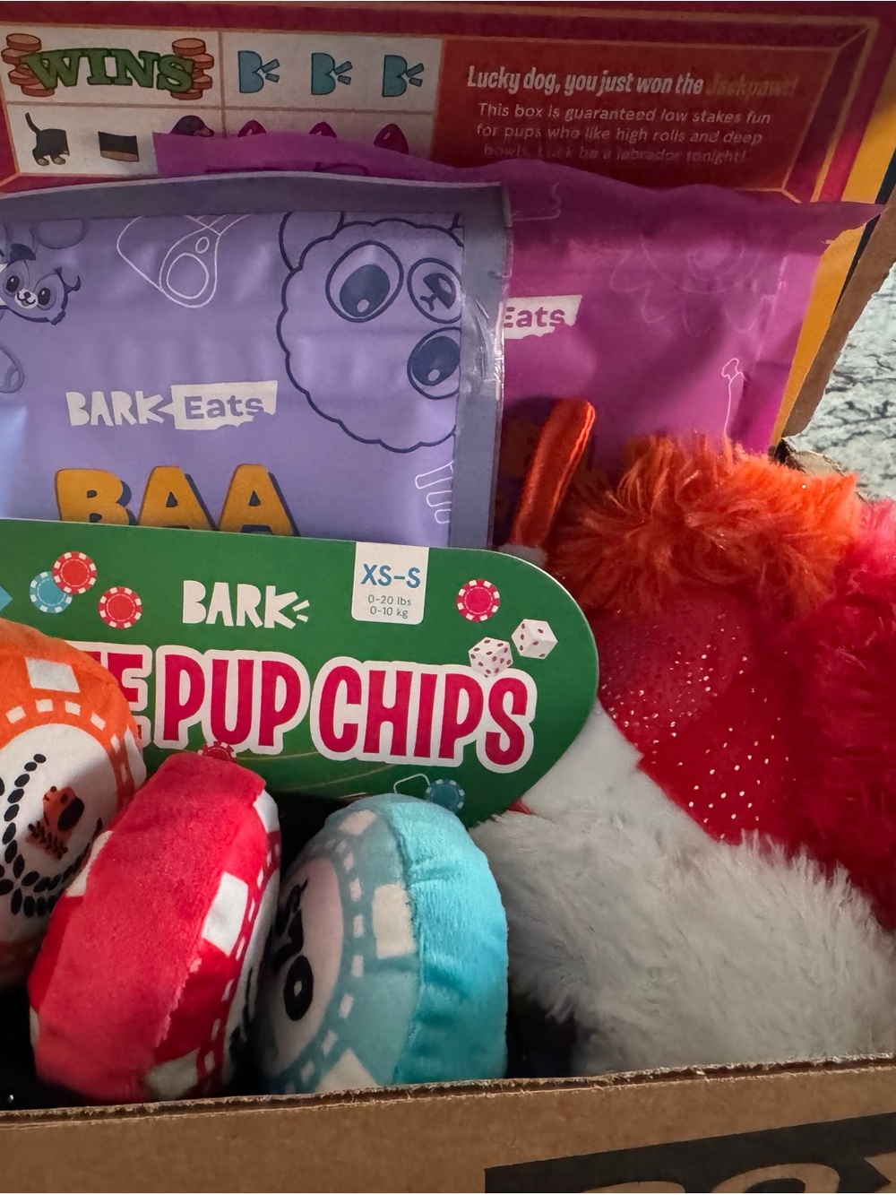 Bark Multicolor Plush Pup Chips & Plush Toys Pack